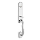 Baldwin Reserve SCNEWXFEDRTAR260 Single Cylinder New Hampshire Handleset Right Hand Federal Lever and Traditional Arch Rose with 6AL Latch and Dual Strike Bright Chrome Finish - Right Hand - NA
