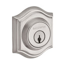 Baldwin Reserve SCTAD150 Single Cylinder Traditional Arch Deadbolt with 6AL Latch and Dual Strike Satin Nickel Finish - Satin Nickel - NA
