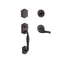 Baldwin Reserve SCWESXDECRTRR112 Single Cylinder Westcliff Handleset Right Hand Decorative Lever and Traditional Round Rose with 6AL Latch and Dual Strike Venetian Bronze Finish - Right Hand - NA