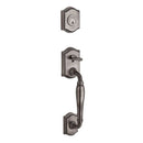 Baldwin Reserve SCWESXDECRTSR152 Single Cylinder Westcliff Handleset Right Hand Decorative Lever and Traditional Square Rose with 6AL Latch and Dual Strike Matte Antique Nickel Finish - Right Hand - NA