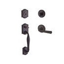 Baldwin Reserve SCWESXFEDLTRR112 Single Cylinder Westcliff Handleset Left Hand Federal Lever and Traditional Round Rose with 6AL Latch and Dual Strike Venetian Bronze Finish - Left Hand - NA