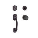 Baldwin Reserve SCWESXROUTRR112 Single Cylinder Westcliff Handleset Round Knob and Traditional Round Rose with 6AL Latch and Dual Strike Venetian Bronze Finish - NA - NA