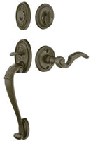Emtek Tuscany Sectional Tubular Handleset with Medici Lever