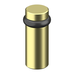 Deltana Round  Universal Floor Bumper, Solid Brass
