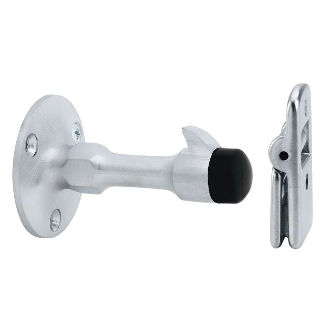 Ives WS20X26D Manual Wall Stop and Holder for Masonry Mounting Satin Chrome Finish - Satin Chrome - NA