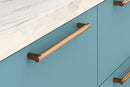 EMTEK SELECT Cabinet Pull Rectangular Stem Knurled Bar