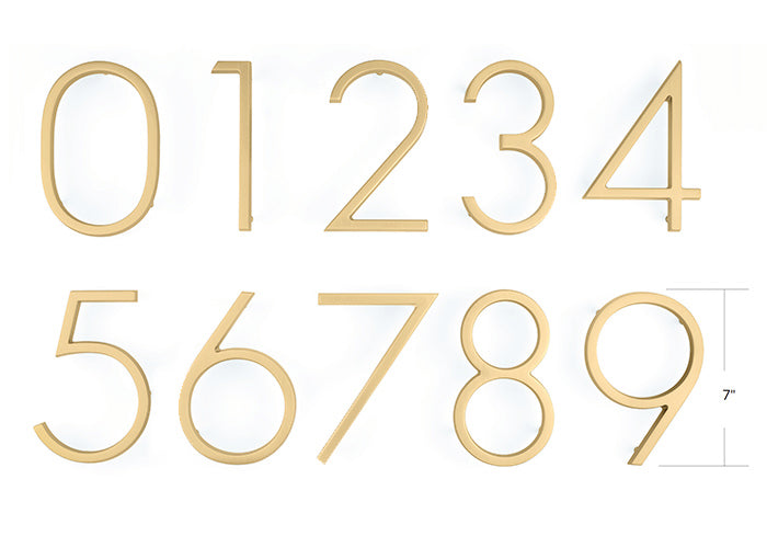 Emtek 7" Modern House Numbers