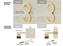 Emtek 7" Modern House Numbers