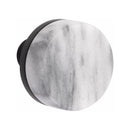 Emtek F20 Function Adelaide Mortise Handleset with Select Conical White Marble Knob