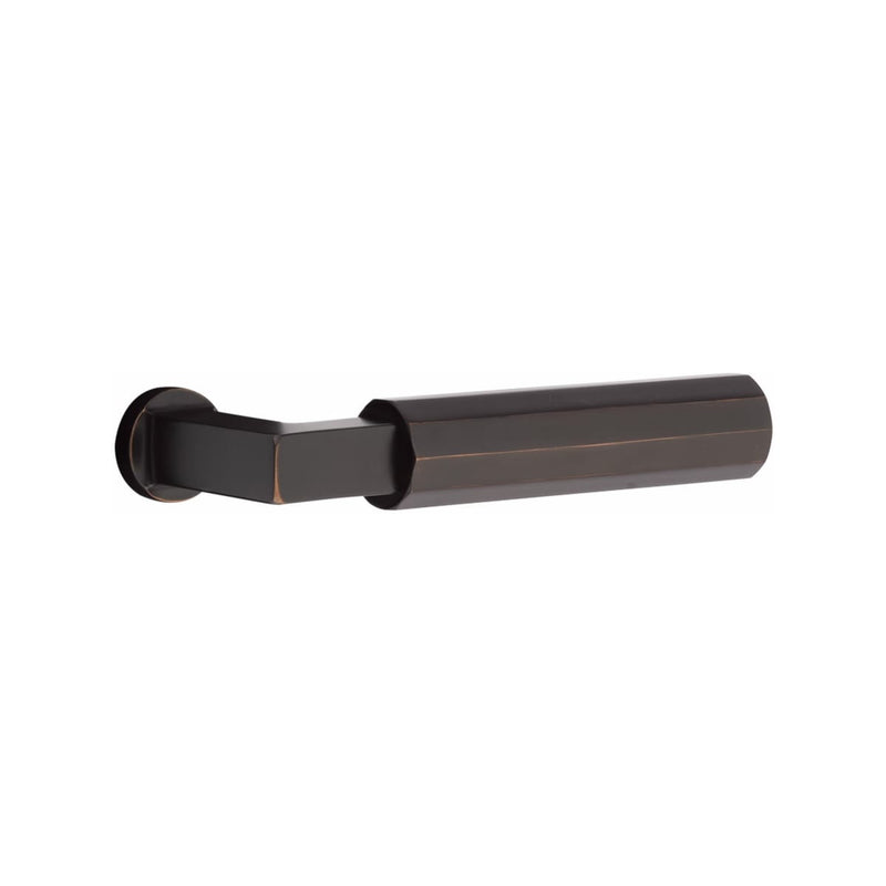 Emtek Single Cylinder Arts & Crafts Full Length Handleset EMPowered Motorized Smart Lock Upgrade With Select L-Square Faceted Lever