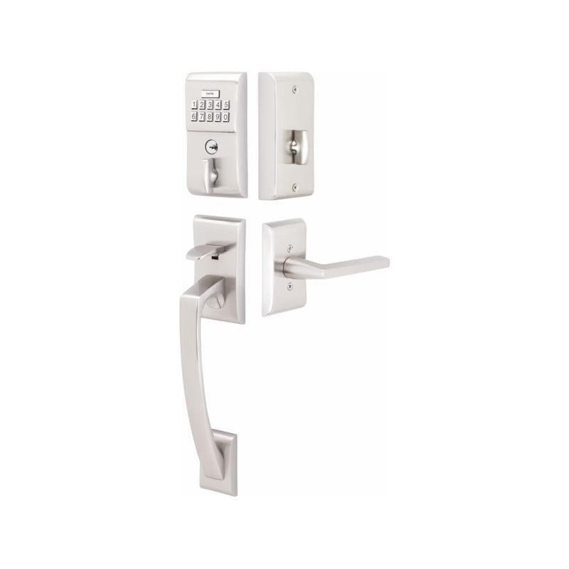 Emtek Modern  Electronic  Keypad Entry Set with Triton Lever