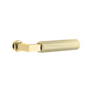 Emtek Dummy Brisbane Mortise Handleset with Select L-Square Straight Knurled Lever