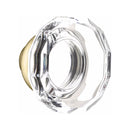 Emtek Dummy Brisbane Mortise Handleset with Lowell Glass Knob
