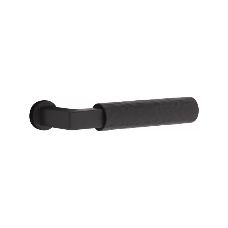 Emtek Modern Rectangular Two Point Lock with L Square Key in Hammered Lever
